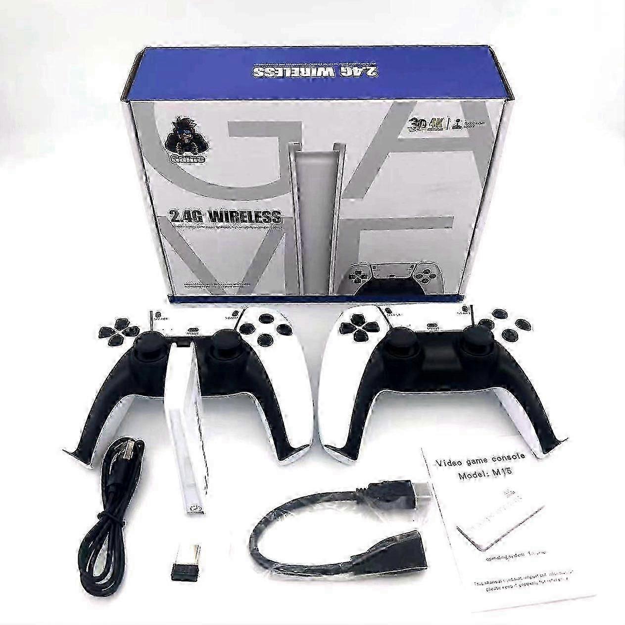 M15 4K HDMI Home Console with Dual Wireless Joysticks and 64GB Storage, Compact 530g Gaming and Media Hub for TV Entertainment, Multiplayer Family Fun
