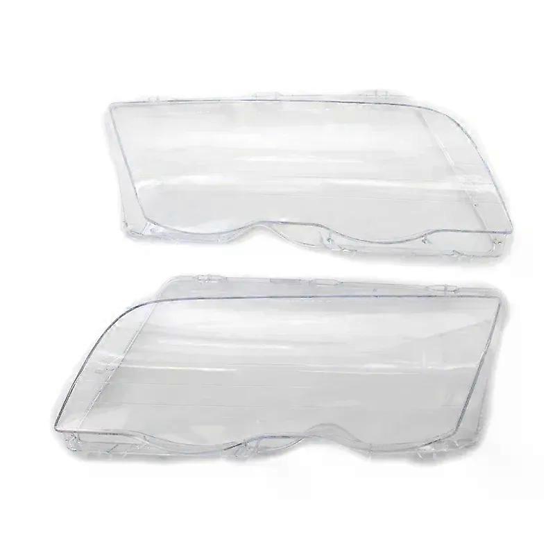 Apply 1Pcs/1 Pair Car Headlight Cover For BMW E46 4 Door 3-Series 1998 1999 2000 2001 Lampshade Bright Shell Head Lamp Lens Covers
