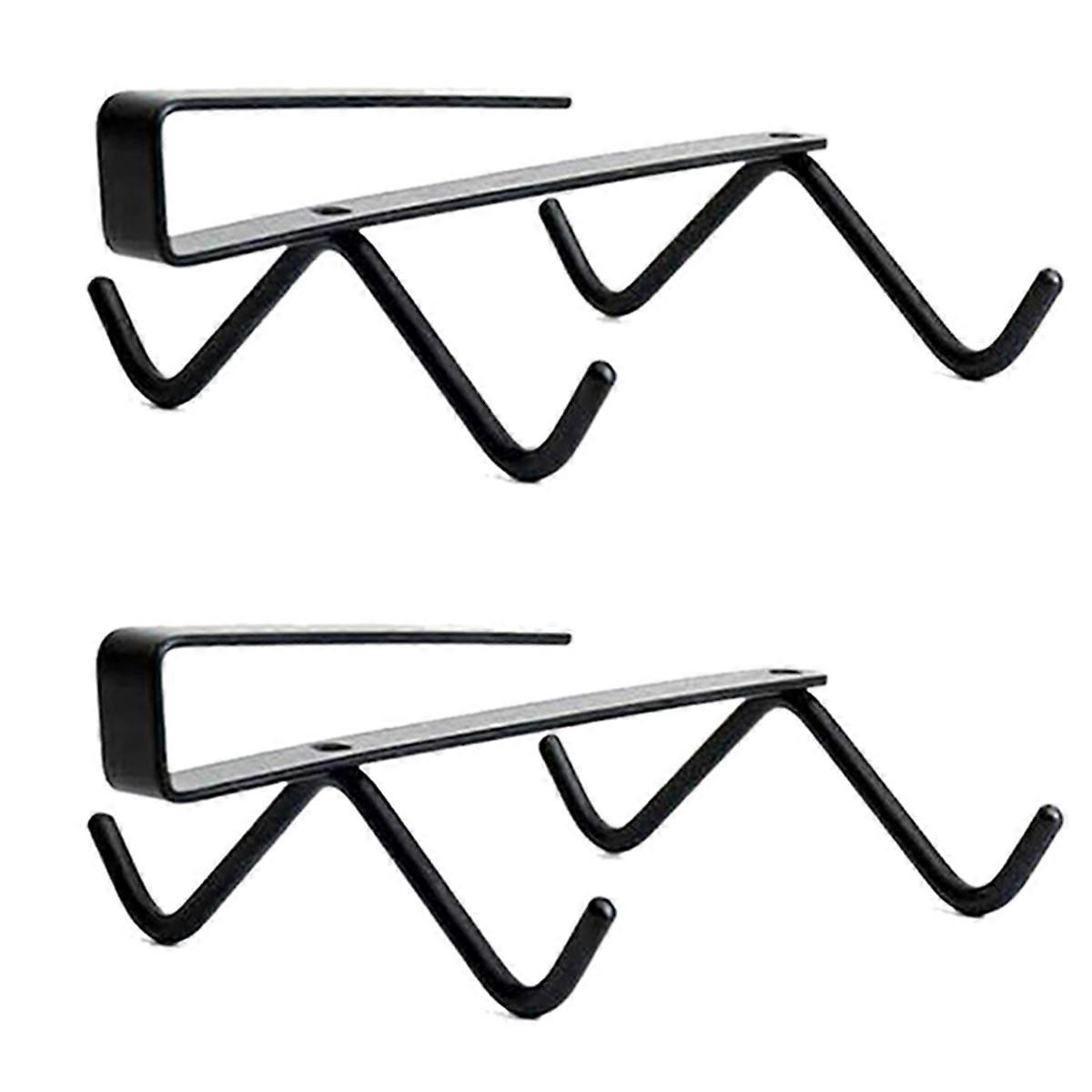 Cup Hook Under Cabinet with 4 Hooks Coffee Mug Rack Holder