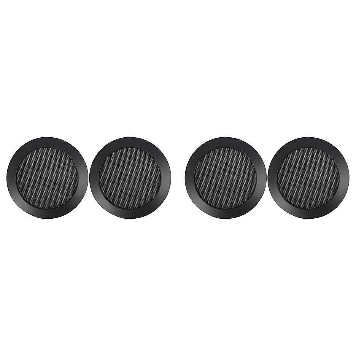 Ceiling Speaker Grille, 4-Inch Embedded Audio Speaker Grille(Black)