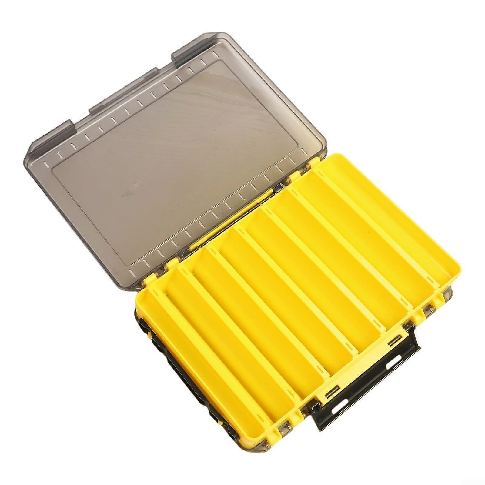 DoubleSided Tackle Box Waterproof Fishing Lure Case Translucent Bait Storage Organiser Model A