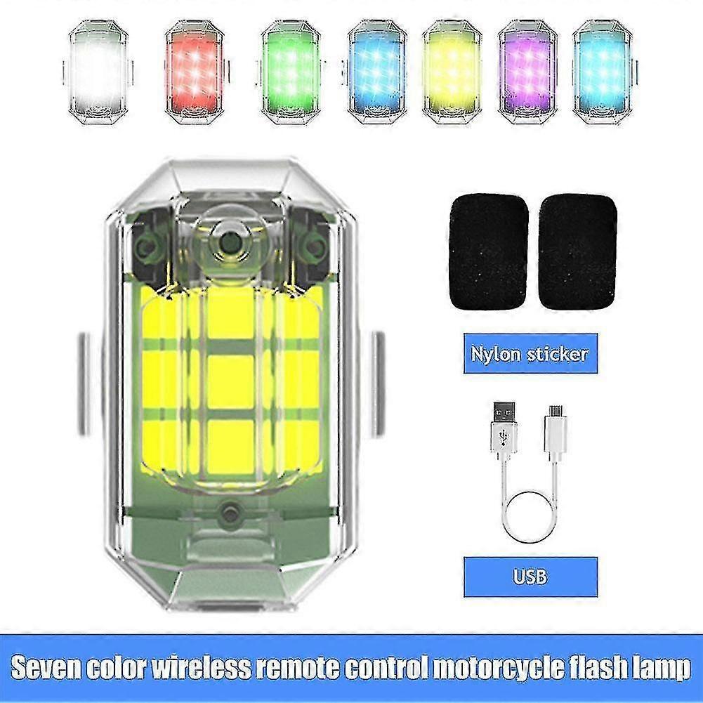 Wireless LED Drone Strobe Light for Motorcycle Car Bike Anti-collision Light