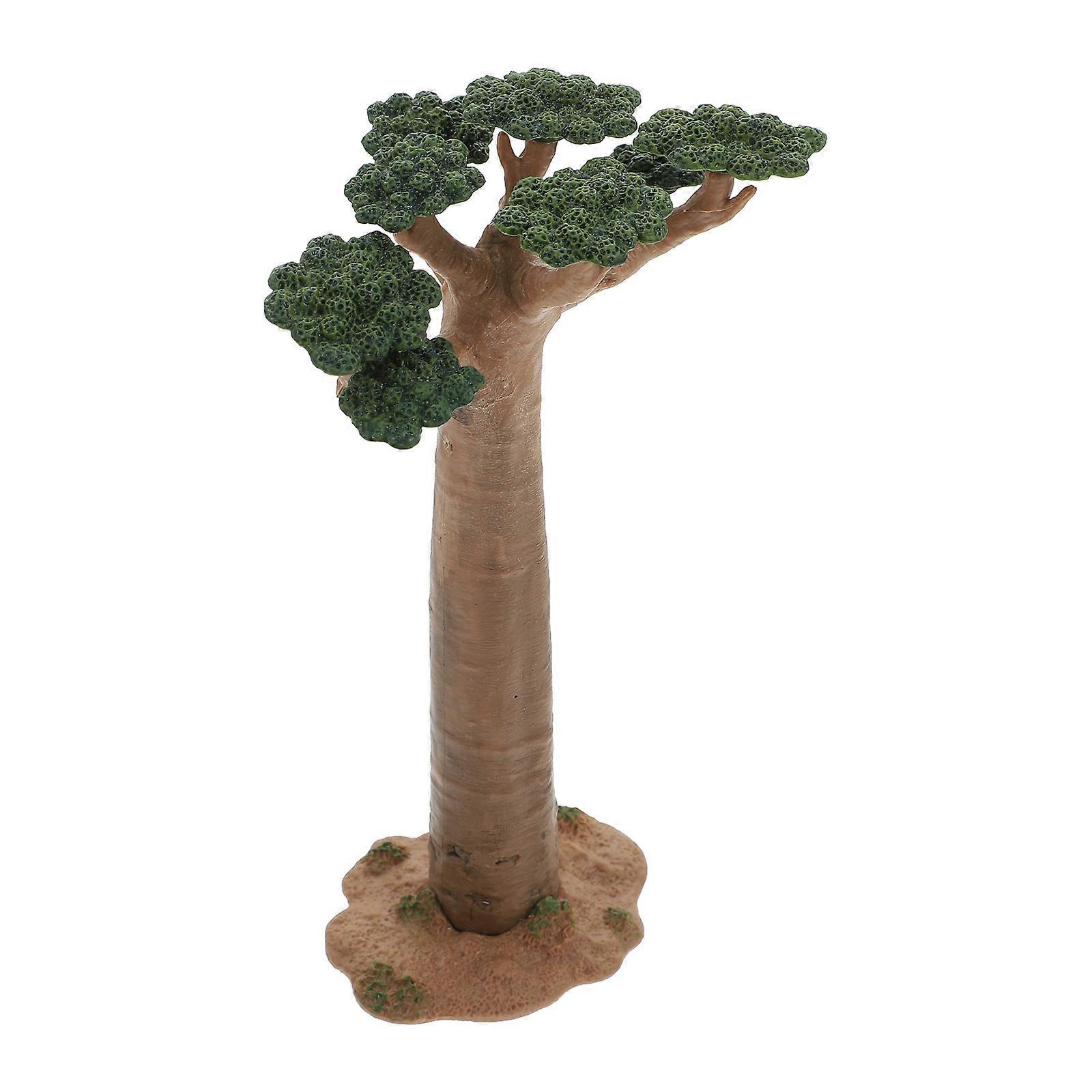 Mini Tree Model Realistic for Decor 6Pcs Plant Ornament