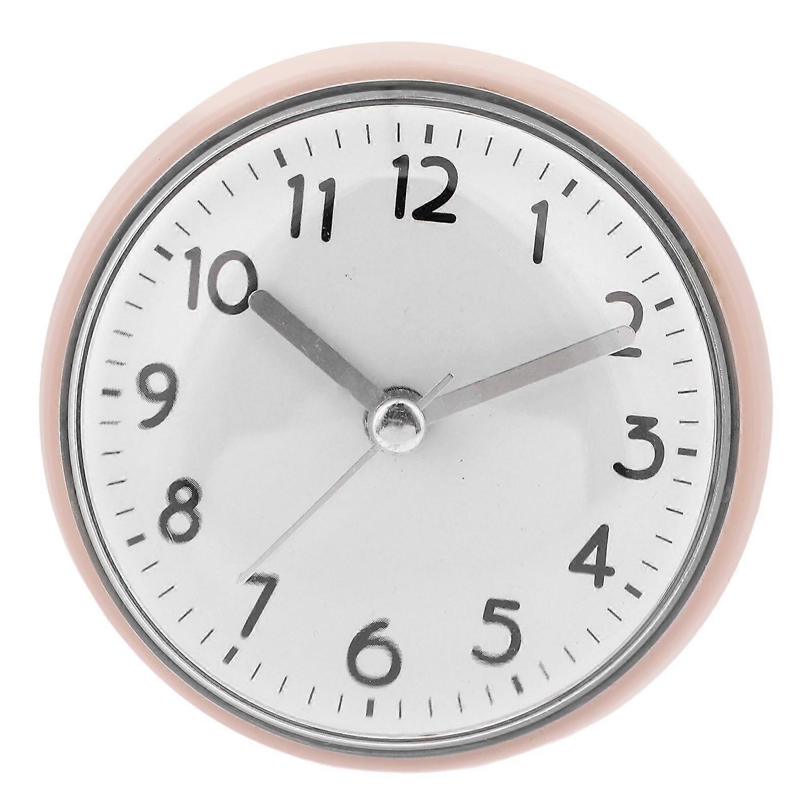 Shower Clock Waterproof Wall Clock Suction Cup Bathroom Clock for Kitchen