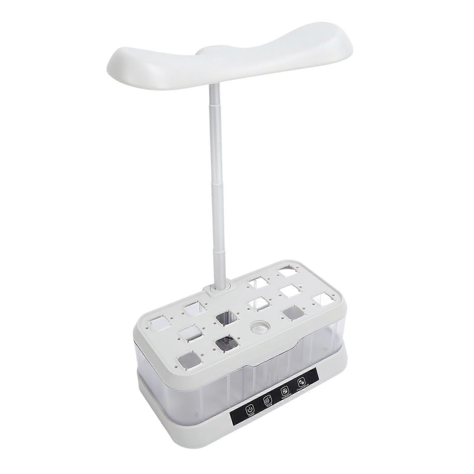 12 Pods Hydroponics Indoor Garden System with LED Light UK Plug