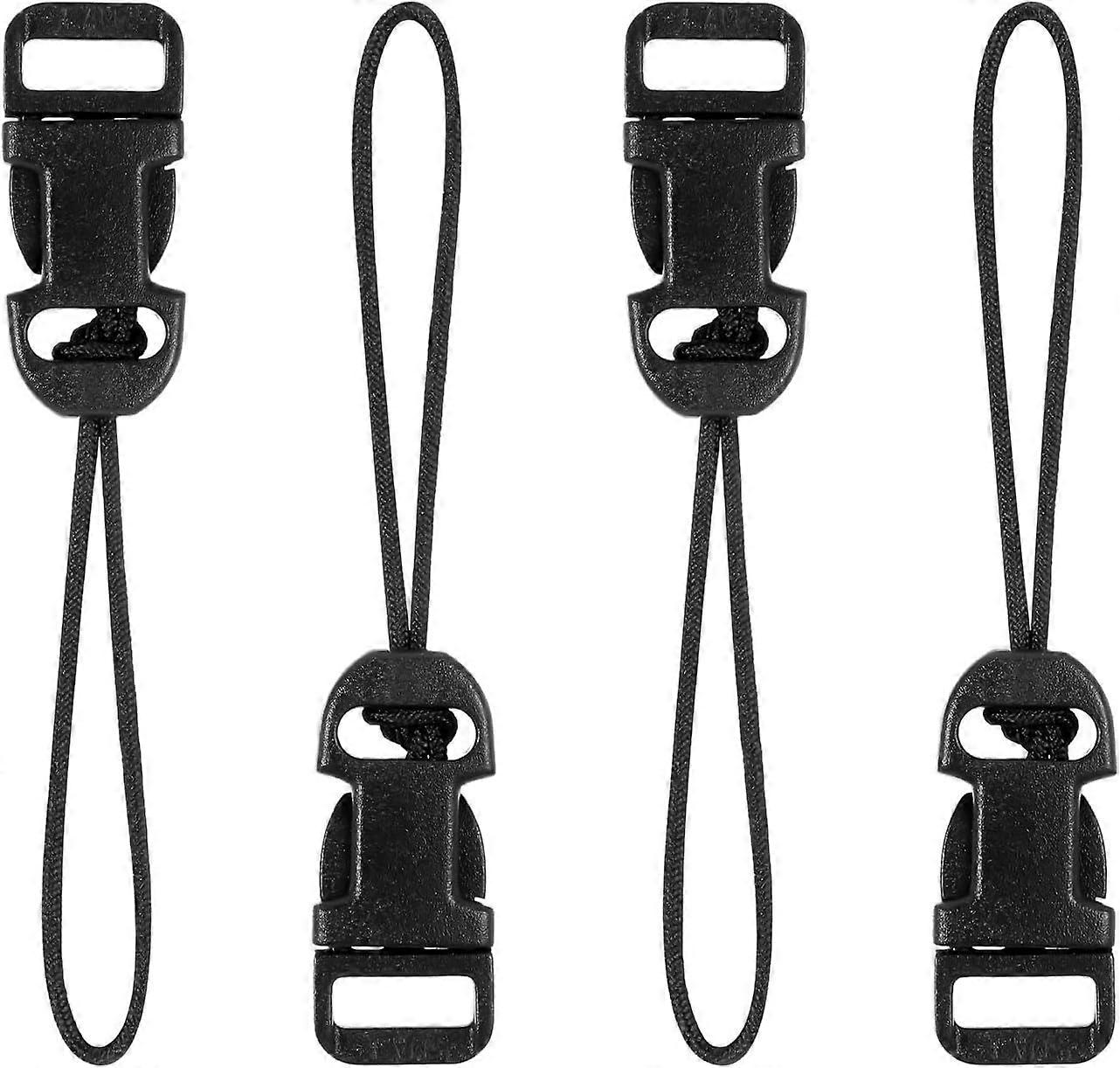 Yuanchu 4Pcs Quick Release Camera Strap Black QD Loops Connector Adapter Easy Release Camera Strap for DSLR SLR Point-and-Shoot Small Mirrorless Camer