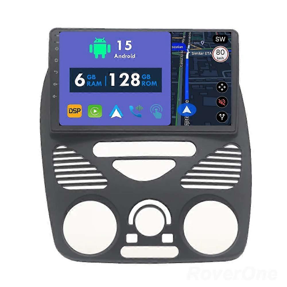 Car Radio 6G+128G CarPlay GPS Navigation Head Unit for Fiat Siena Palio Albea Weekend 2004 - 2006 Android Auto Bluetooth Stereo Touch Screen