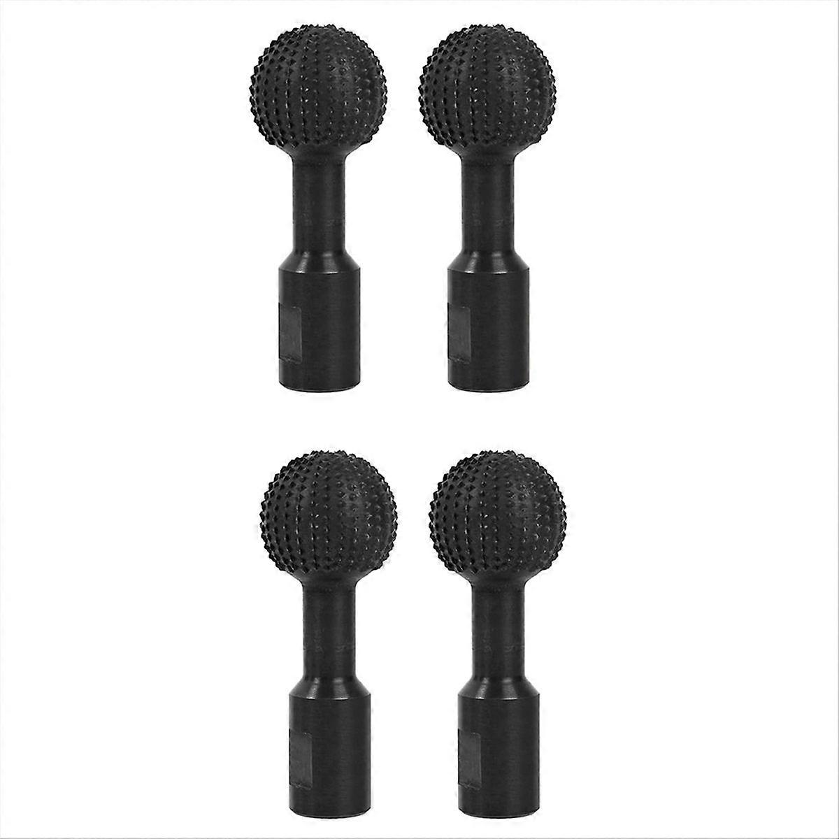 4Pcs Sphere Rotary Burr with 5/8-11 Threads Angle Grinder Attachments