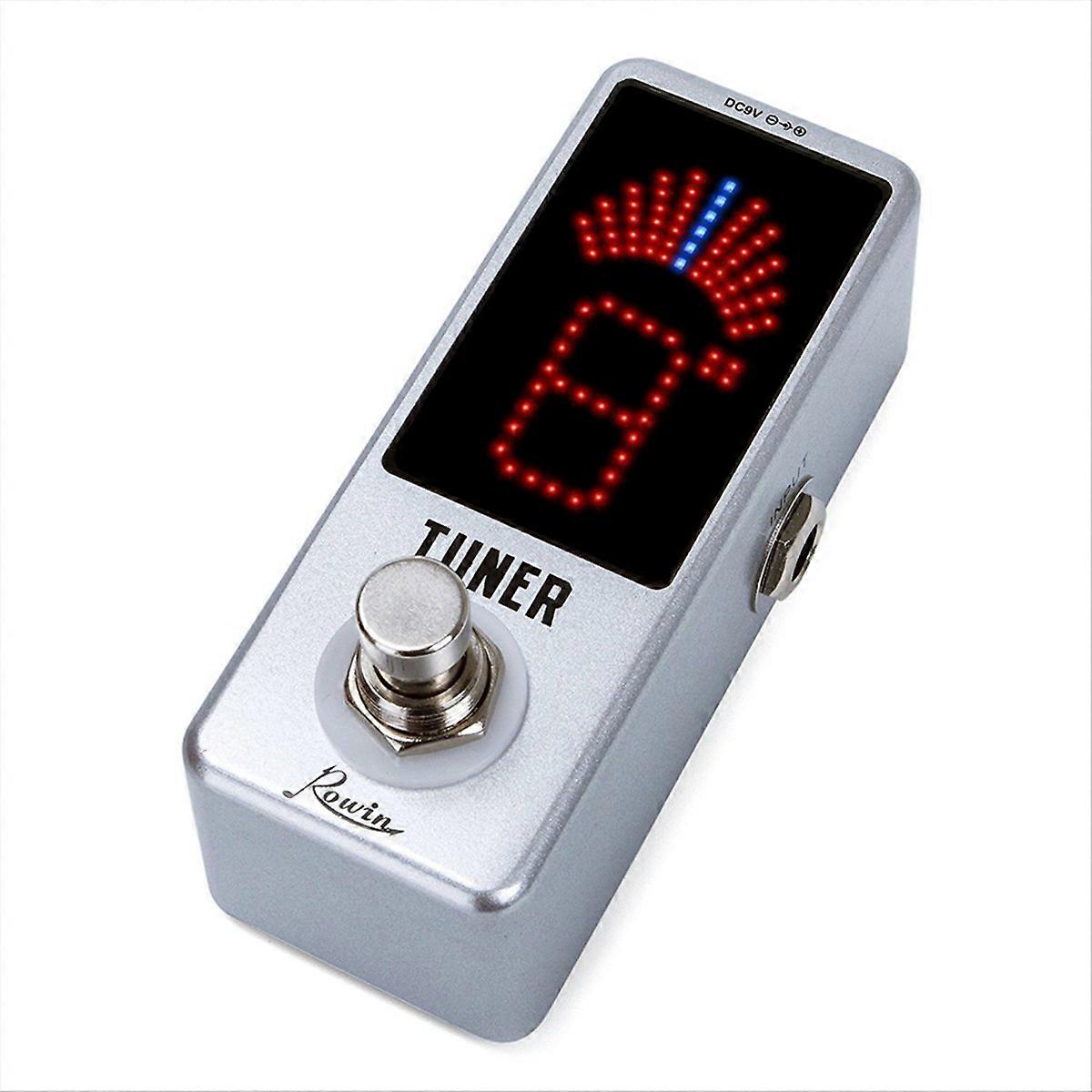 Rowin Mini Gitaar Tuner Effectpedaal LED Display Gitaar Effectpedaal