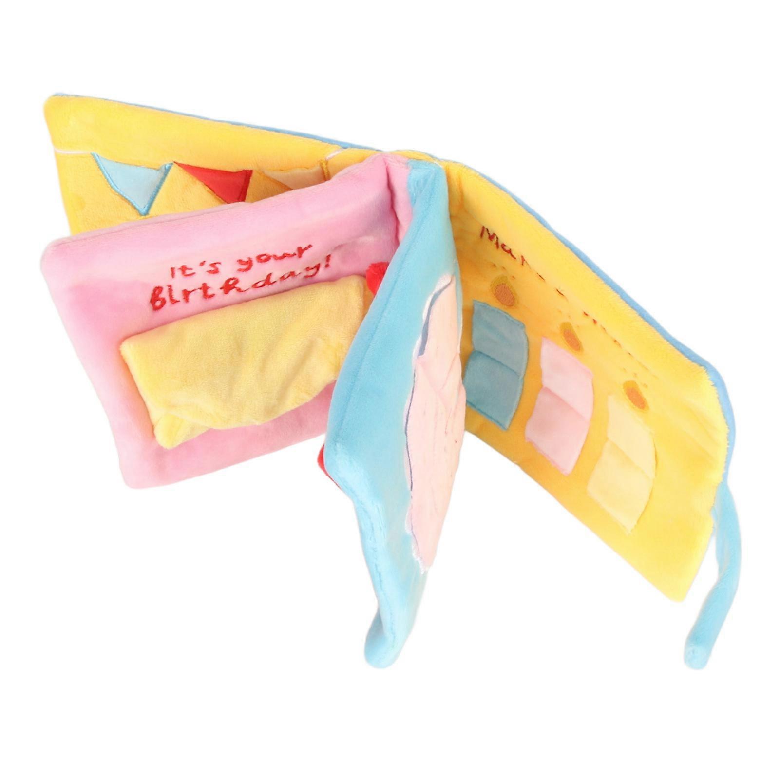 Dog Sniffing Mat Cute Cloth Book Shape Soft Educational Slow Feeding Pet Foraging Pad Digging Toys with Sound 