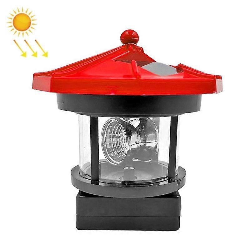 Outdoor Waterproof LED Solar Rotating Lighthouse