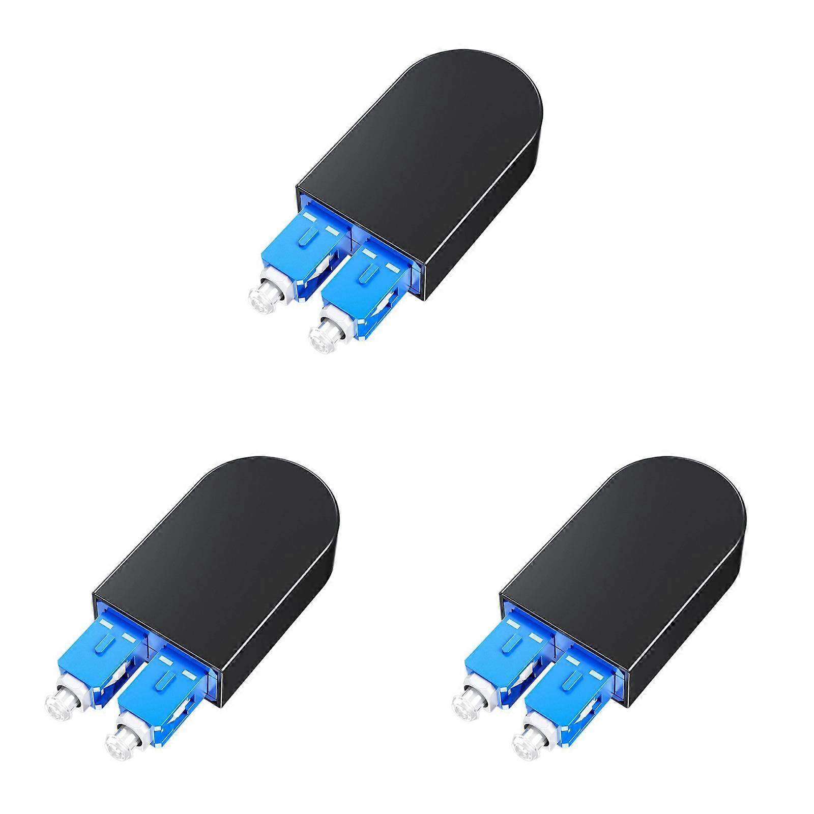 Industrial Fiber Optical Loopback Unit Supporting 9/125 Single Mode Cable For Reliable Networking Telecommunication 3pcs Multicolor