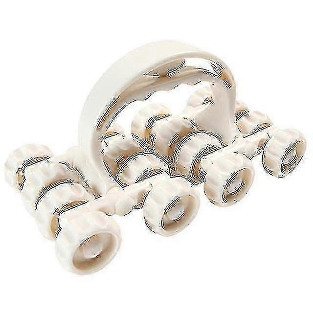 1pc Manual Roller Massager Multi-purpose Spine Neck Back Massager (non-magnetic)