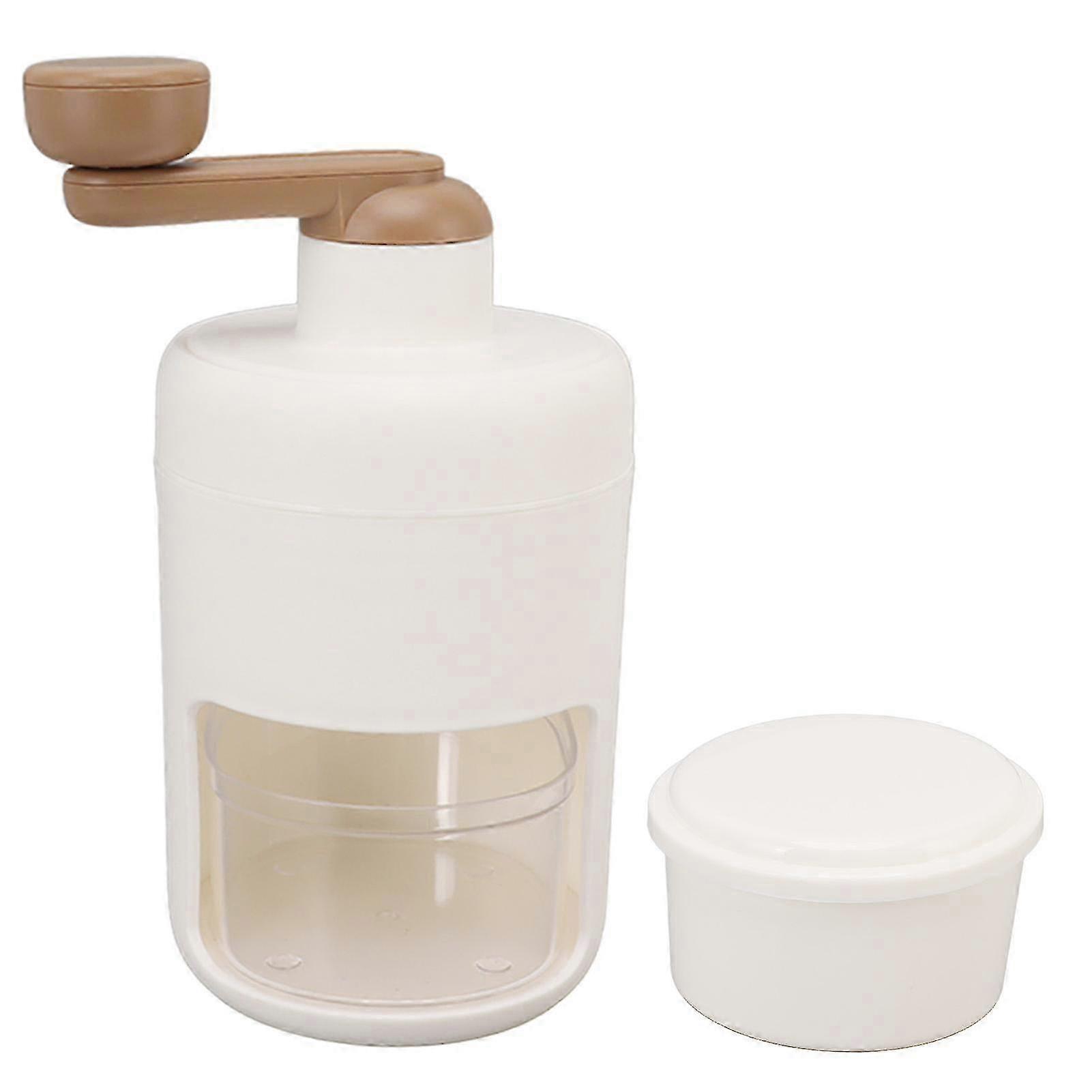 Manual Ice Crusher Hand Ice Shaver Machine Snow Cone Maker Drink DIY Set for Home Kitchen
