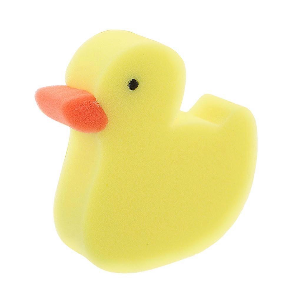 Baby Sponge Bath Brush for Bathing Yellow Duck Shaped Sponge Tool