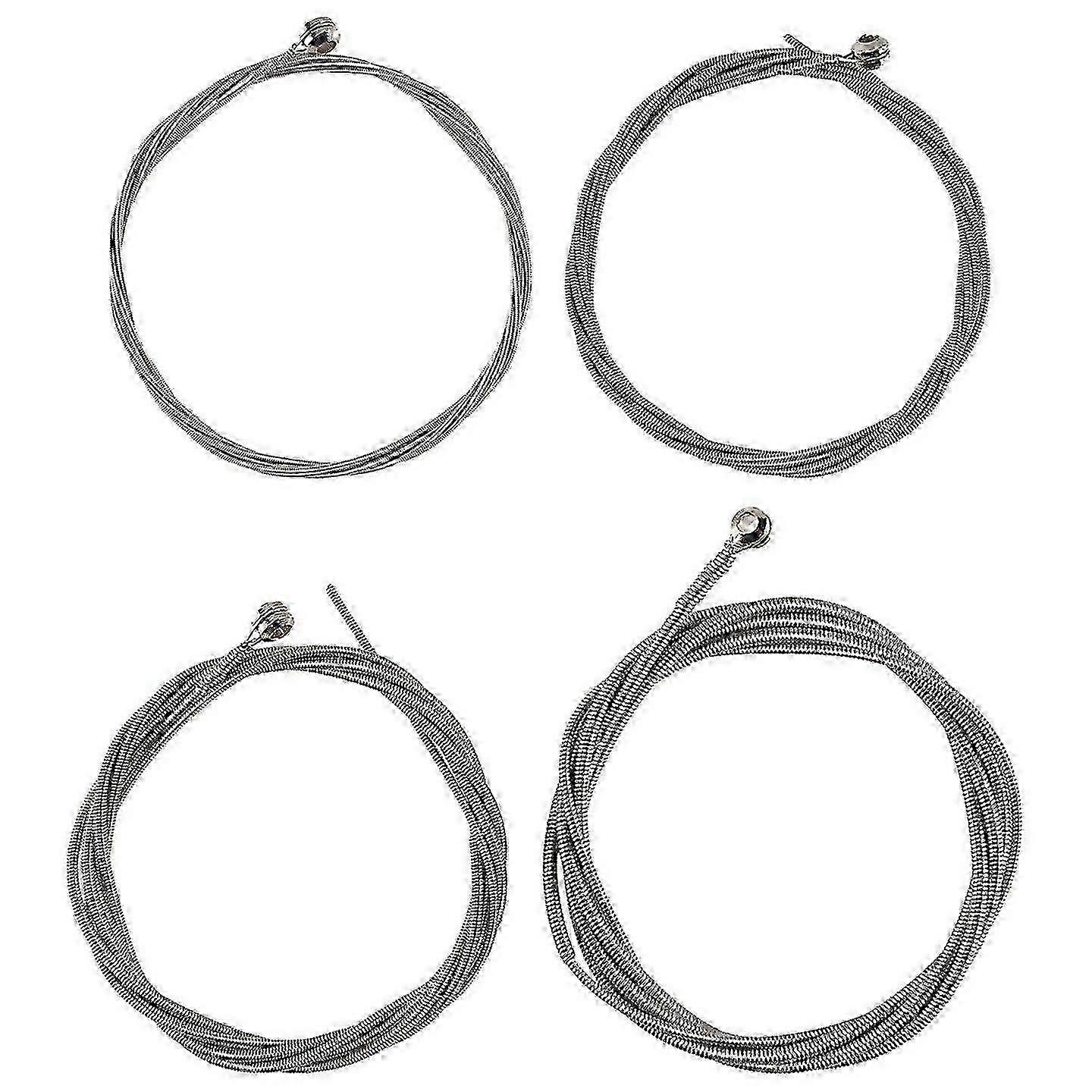 For Set Of 4 Steel Strings For 4 String Bass Guitar