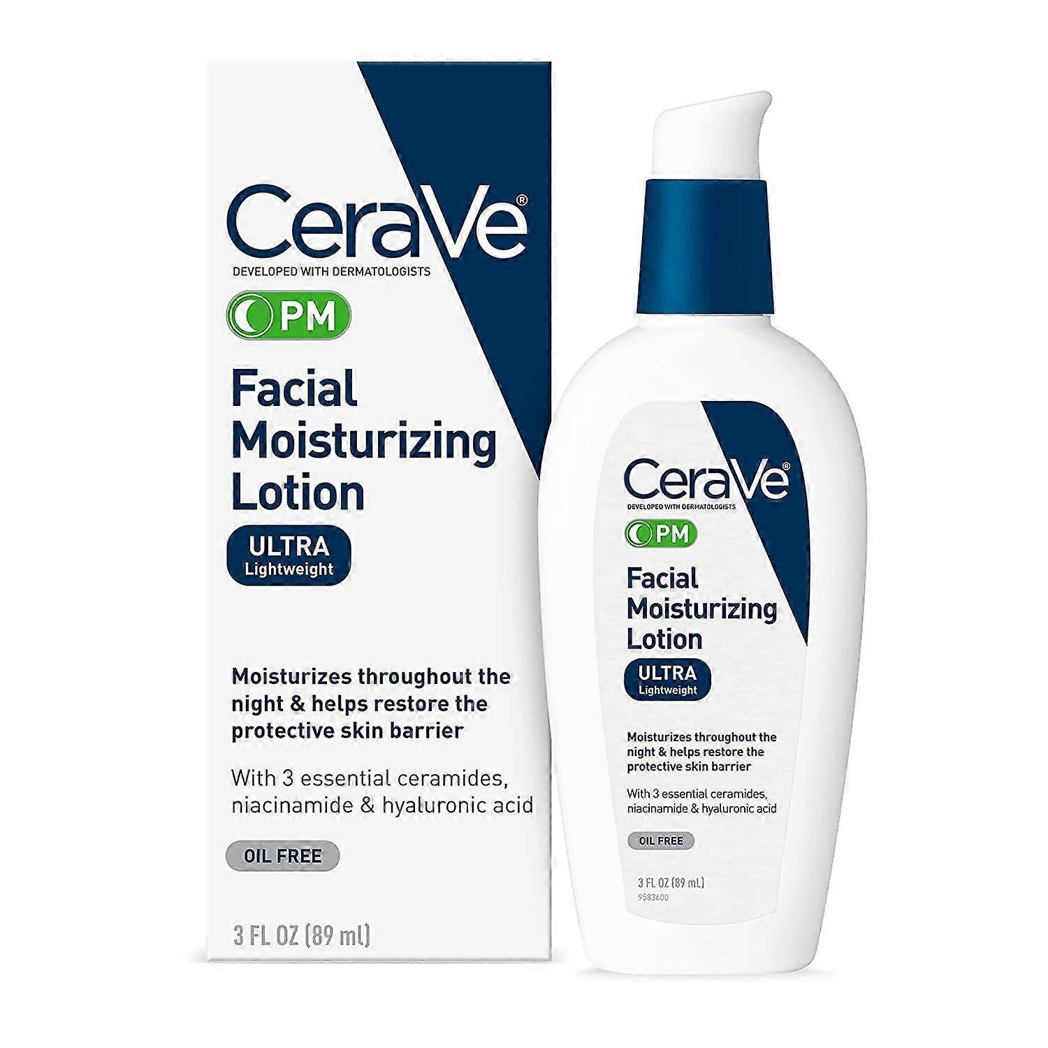 Cerave Facial Moisturizing Pm Lotion, 3 Oz