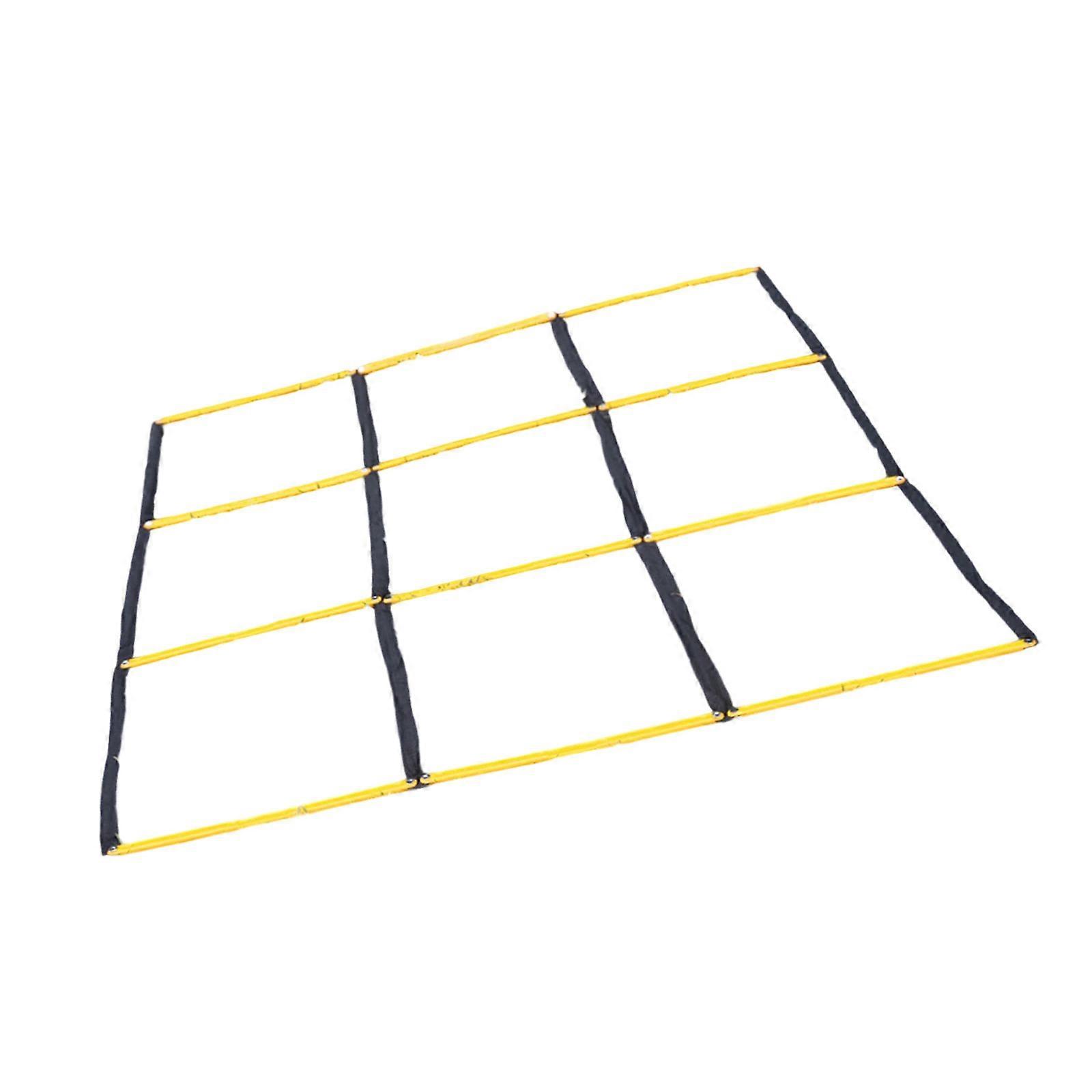 Portable Agility Training Ladder For Footworks Speed Cores balance Exercises Easy Setups Lateral Reaction Training Tool  Yellow