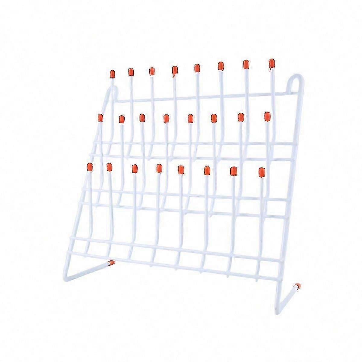 Lab Drying Rack 24 Pegs Lab Glassware Rack Wire Glassware Drying Rack Wall Mount/Freestanding Lab Gl