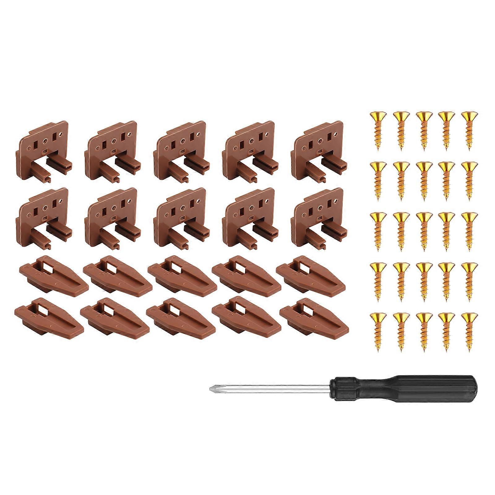 Convenient Drawer Slide Repair Package Must Have Drawer Repair Solution Simple Installation for Guides & Mounting Screws Multicolor