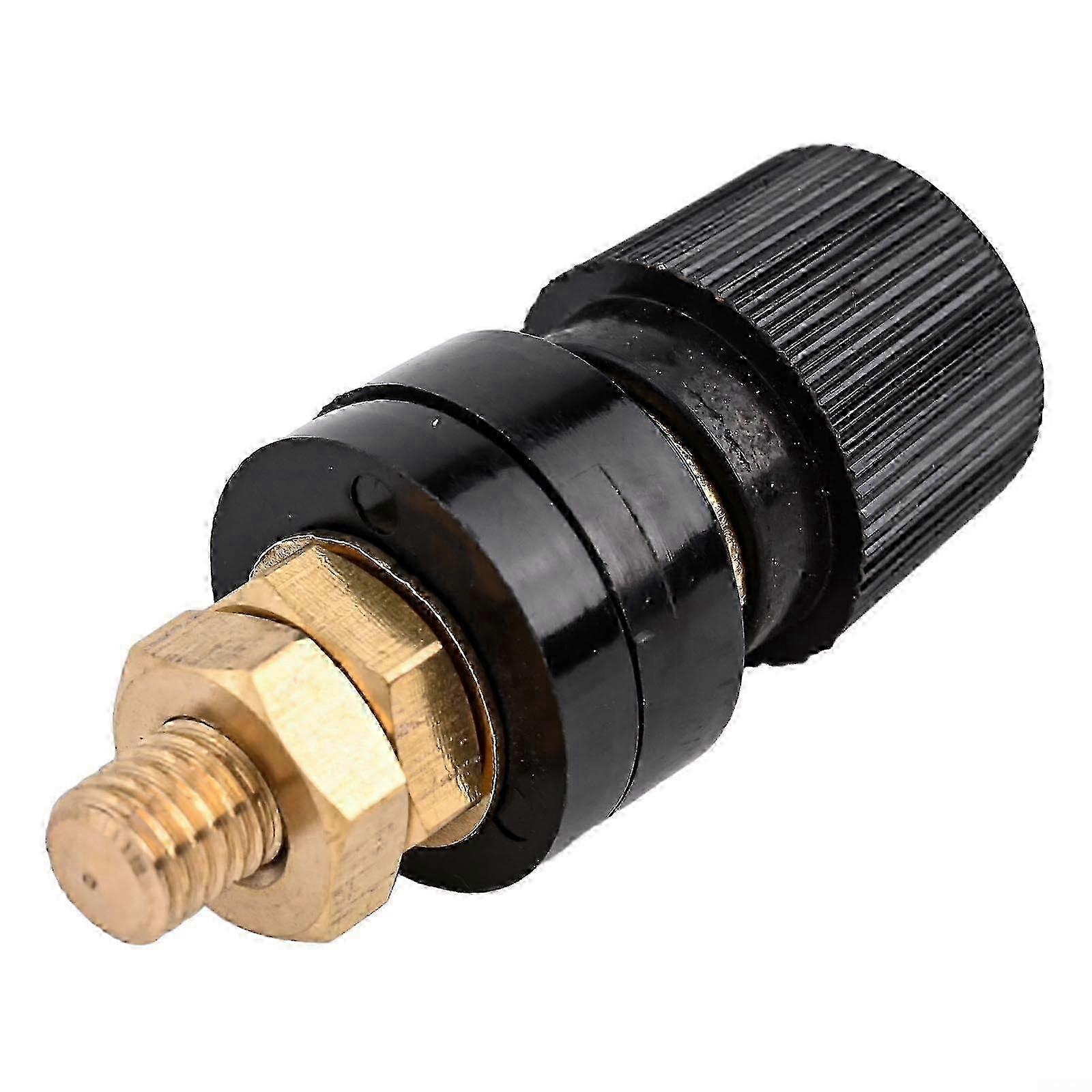 200A Brass Binding Post M8 Thread Type Insulated Screw Terminal Black For Welding Machines Charging Generators z