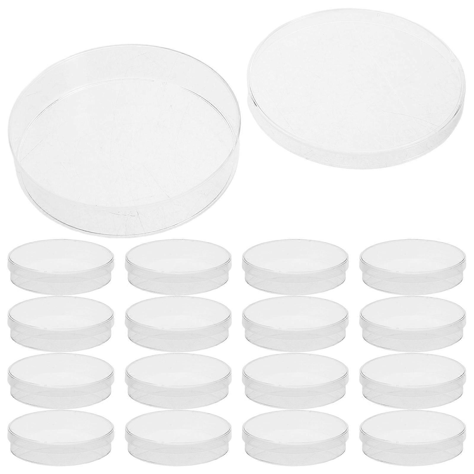 Nutrient Agar Petri Dishes For Laboratory Experiments 70mm High Transparency Observation Heat Resistant 50Set