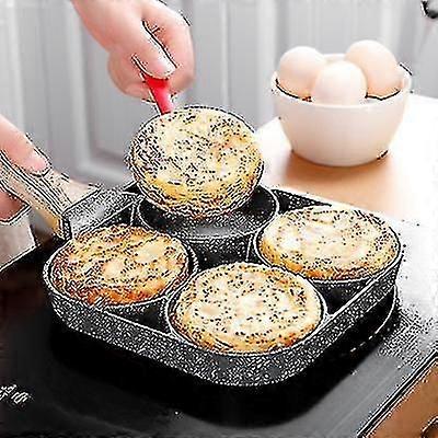 4穴フライポットパン厚くオムレツパンノンスティックエッグパンケーキステーキパンパーフェクティフルクオリティ