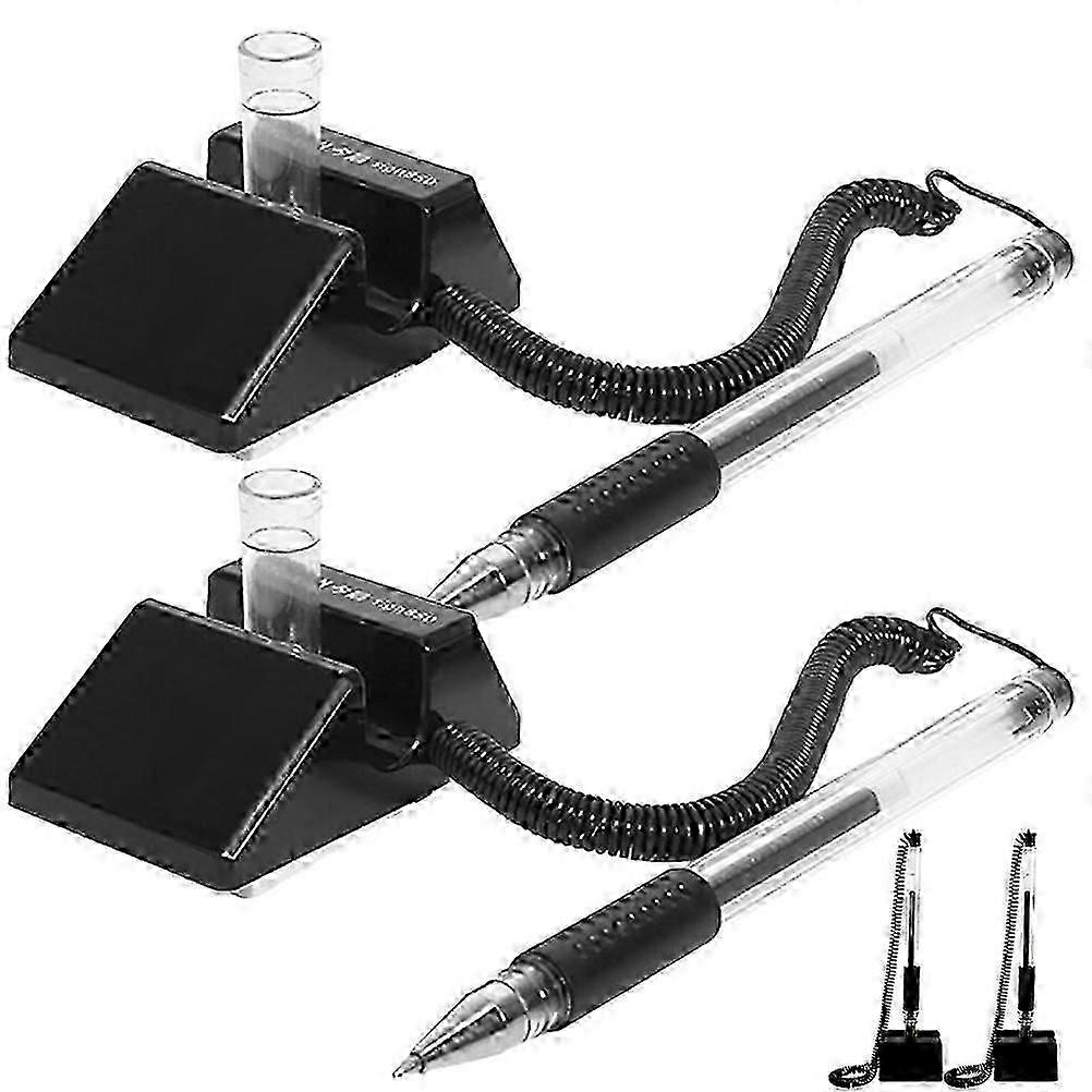 4pcs Table Fixed Signature Pen Multi-function Writing Pen Guest Book Pen Vertical Table Pen