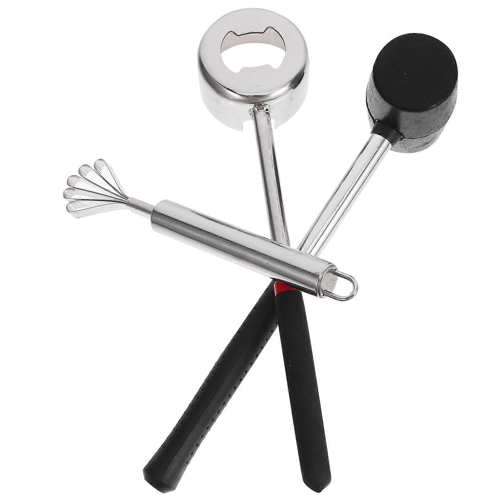 Coconut Opener Tool Set Outdoor Picnics Multicolor Practical Design 1Set