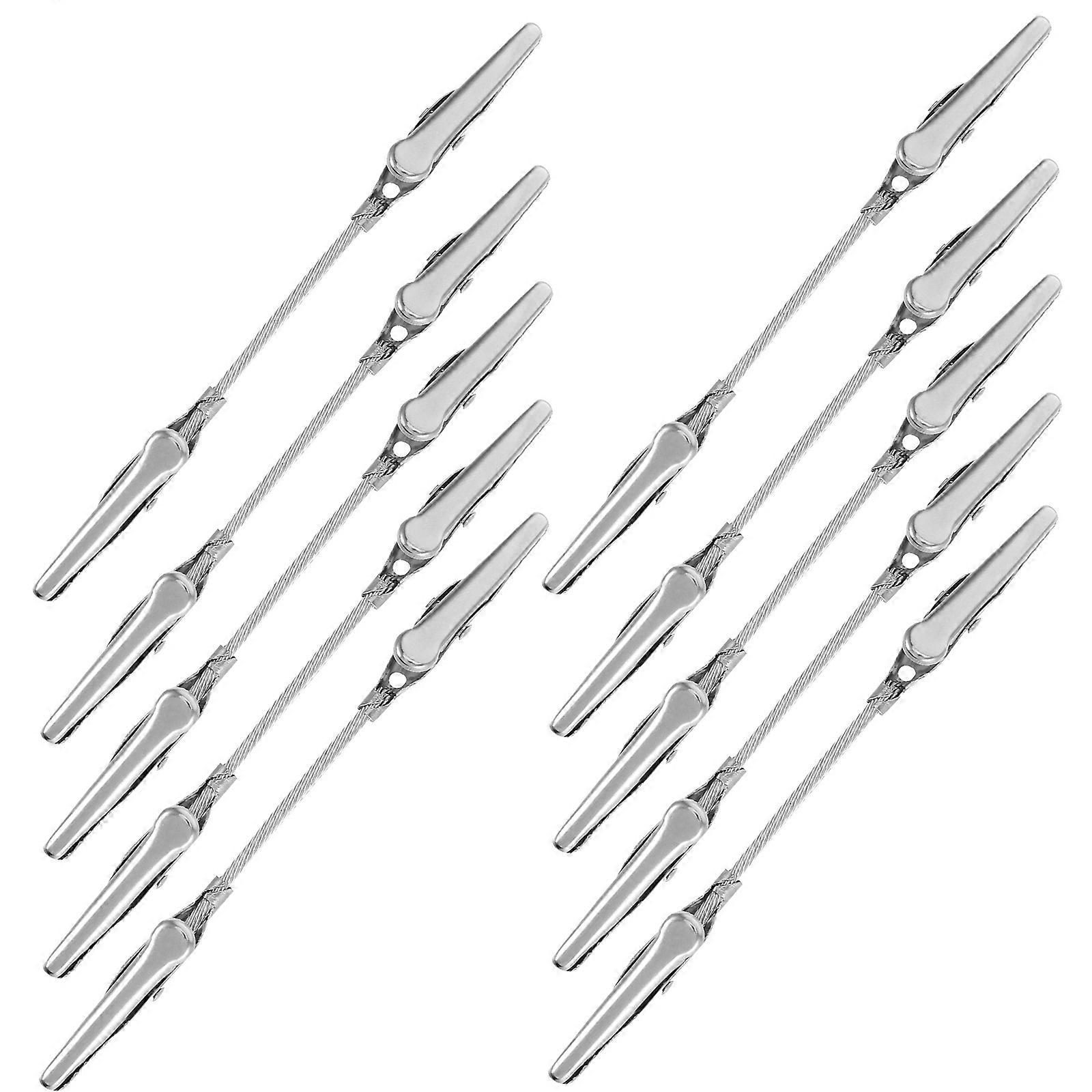 Clip Memo Holder for Note Clipping 10Pcs Metal Double Head Clips