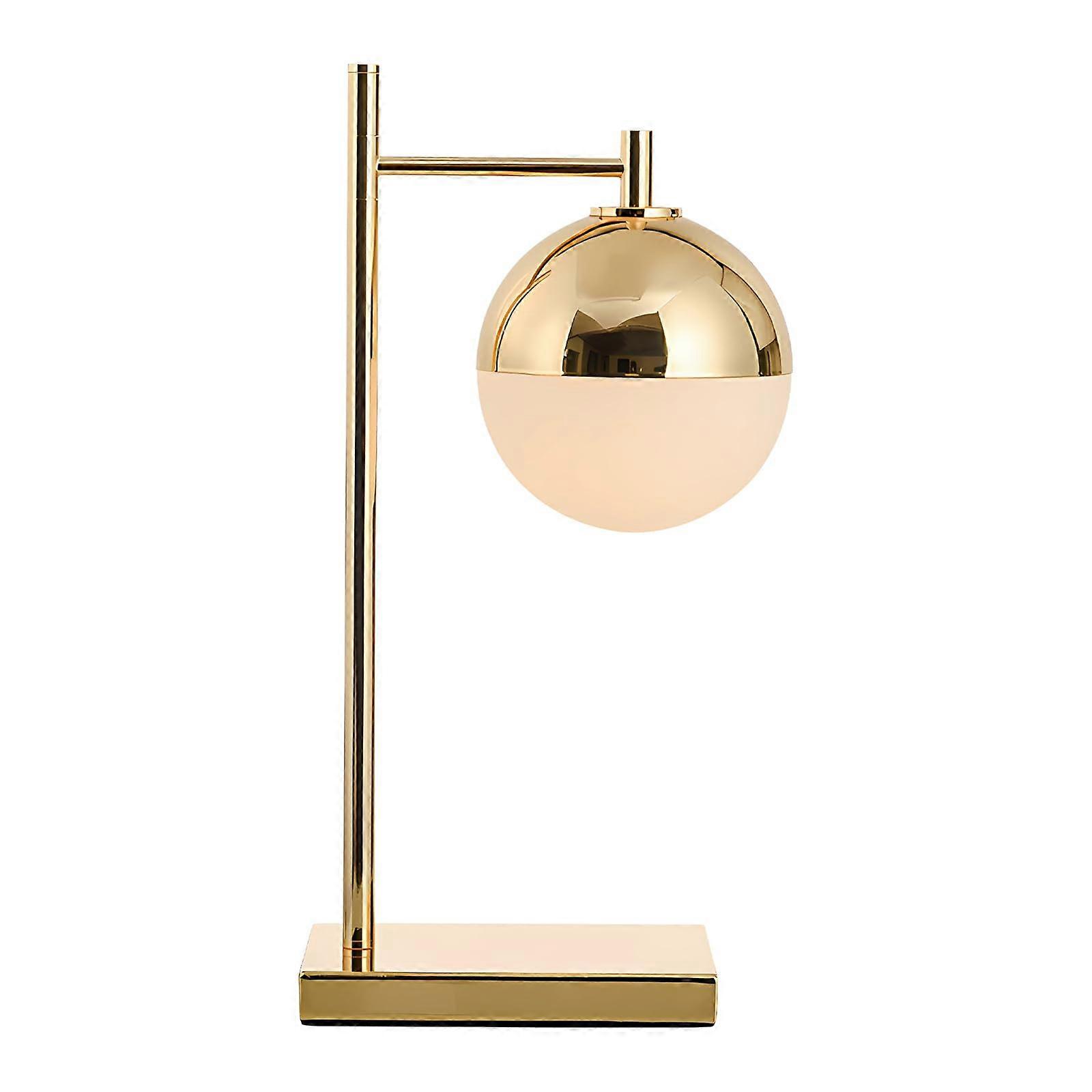 Adjustable Brightness Table Lamp with Modern Round Design for Desk, Bedside, and Nightstand Use