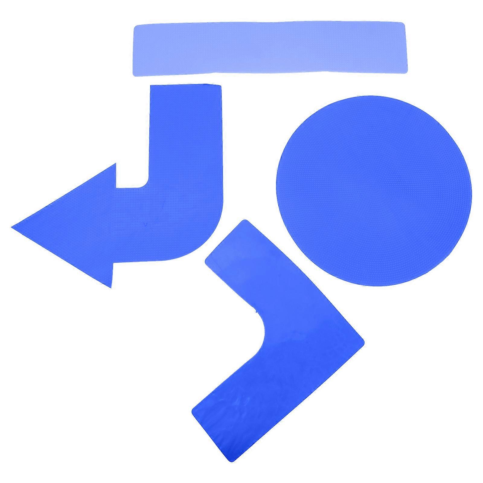 Spot Markers Flat Marker Disc for Training 8Pcs Blue Rectangular Spot Markers