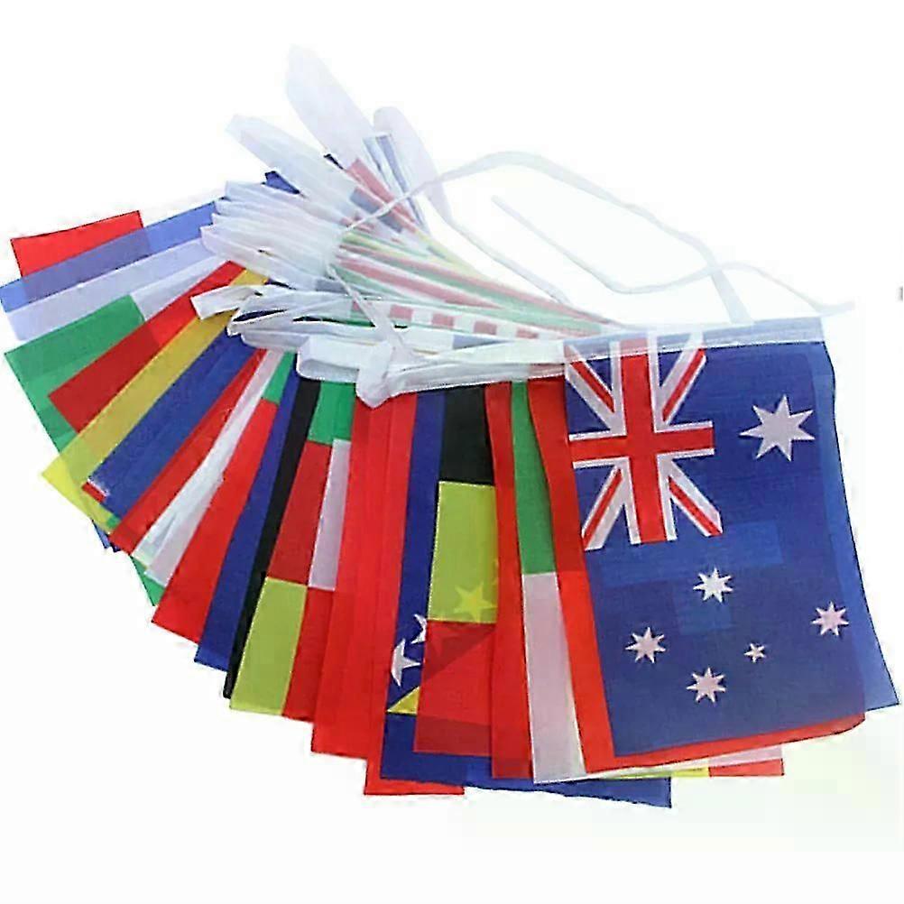1 Set Countries String Flag World Flags Pendant International Flag String Party Pull Flag For Party