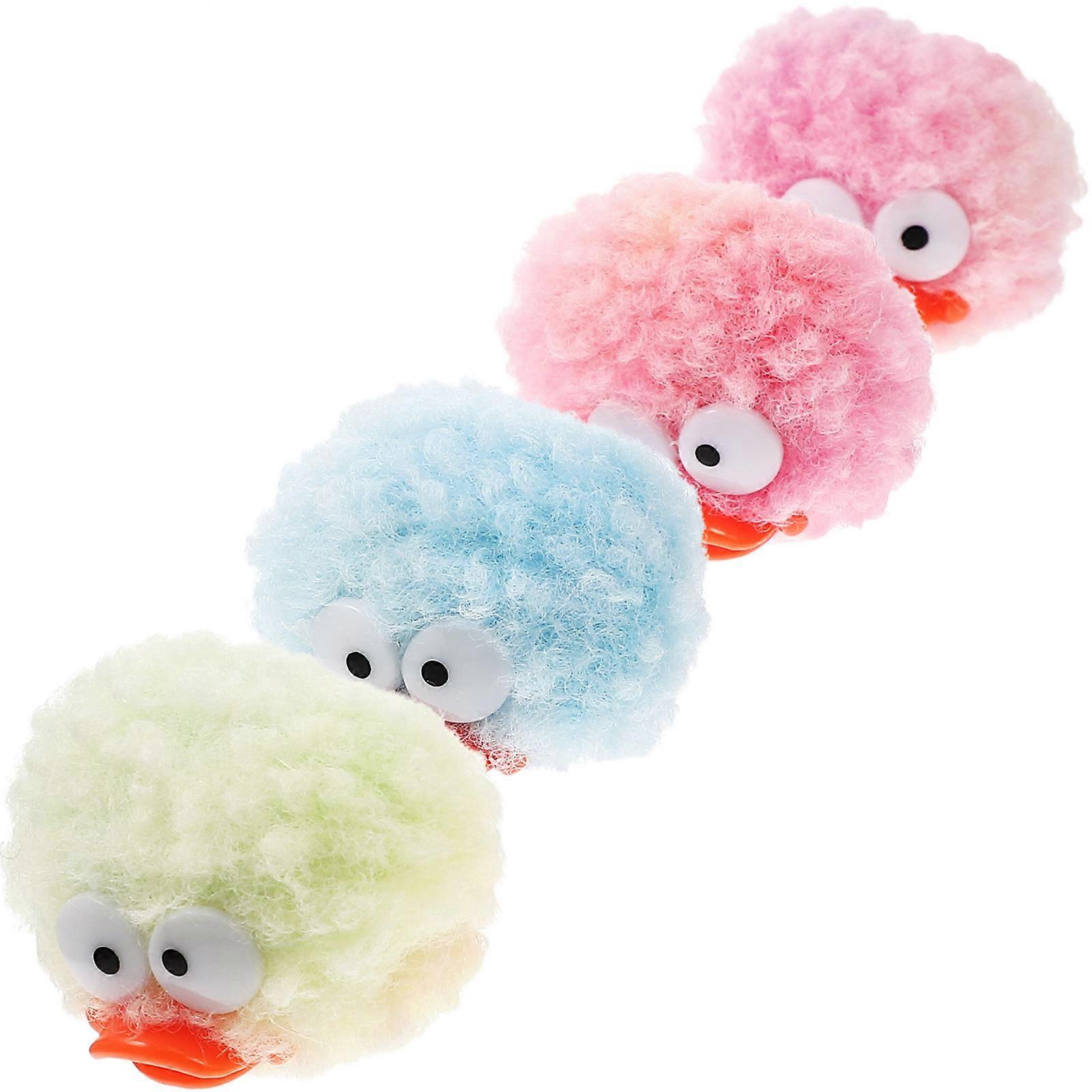 Pompom Balls 8Pcs for DIY Arts and Crafts with Bright Assorted Colors