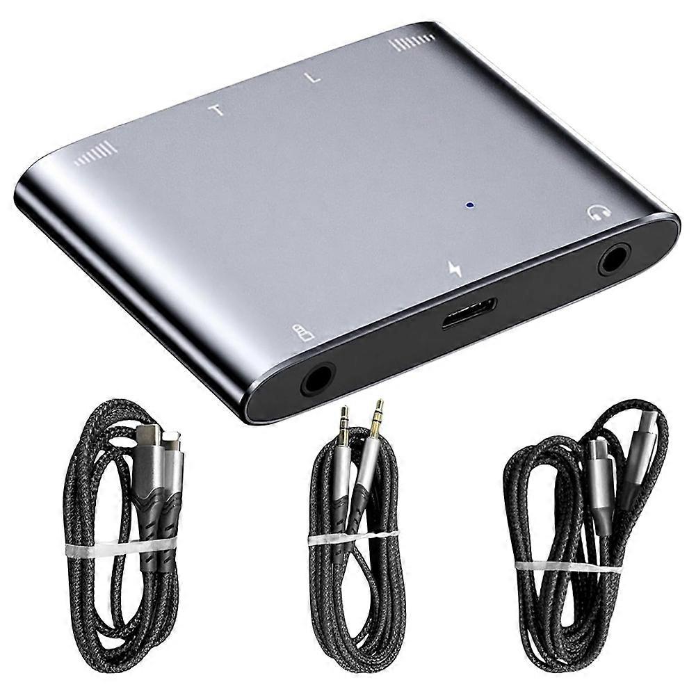 Audio Interface Adapter for Livestreaming Dual Stereo High-Resolution Sound Card for Live Singing and Recording