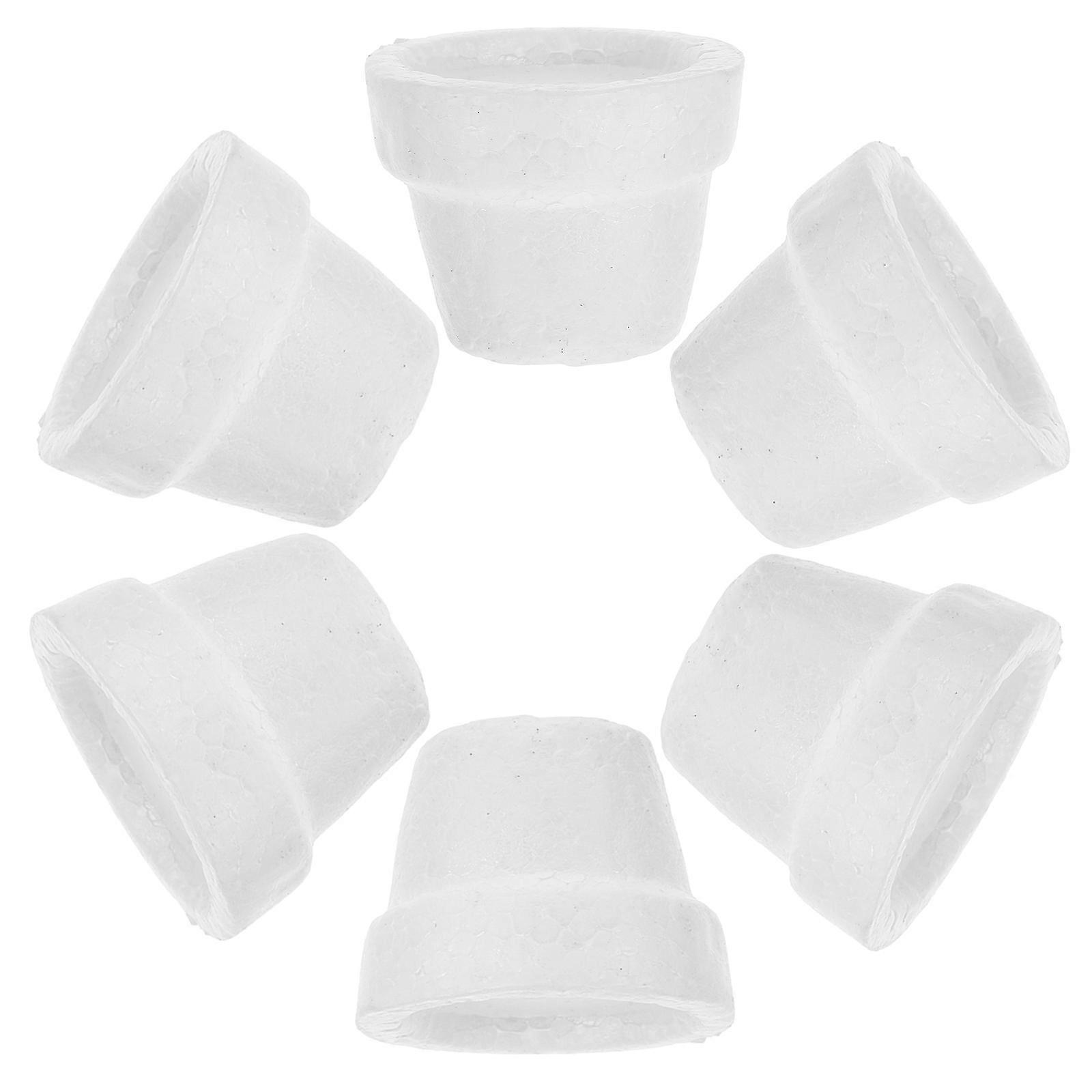 White Round Foam Balls For Students Diy Projects And School Crafts Polystyrene Craft Materials 6Pack