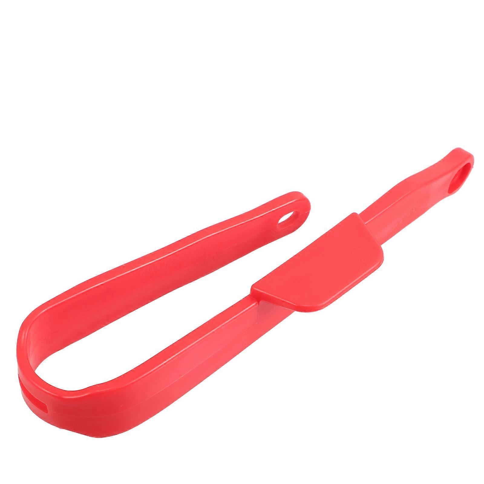 Red Motorcycle Chain Protector U-Shaped Slider for Swing Arm Plastic