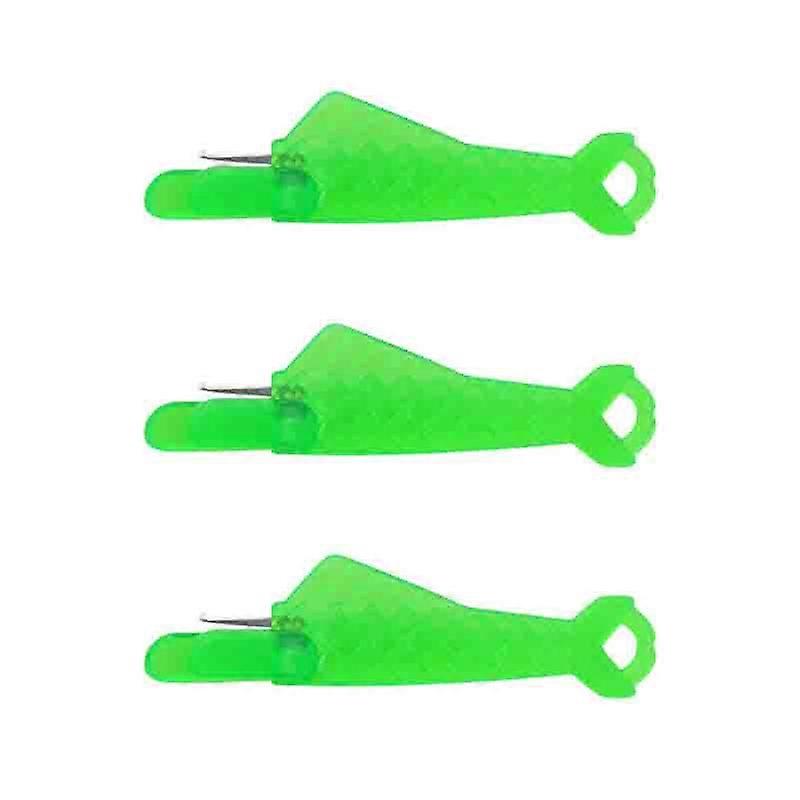 3/5/10Pcs Auto Needle Threader Fish Type Sewing Tools Green Punch Needle Hand Machine Sewing Thread Device Accessories