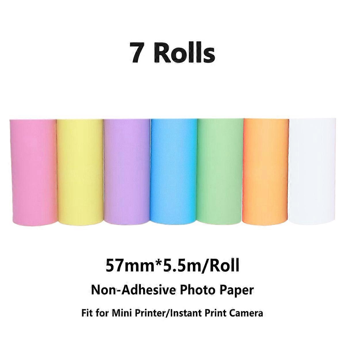 Thermal Paper for Mini Pocket Printers & Camera-Attached Printers - Portable Color Printing Paper with Standard Color Rendering