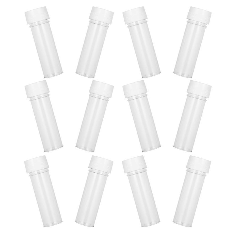 12Pcs Sample Containers for Storage Use with Screw Caps Transparent Design