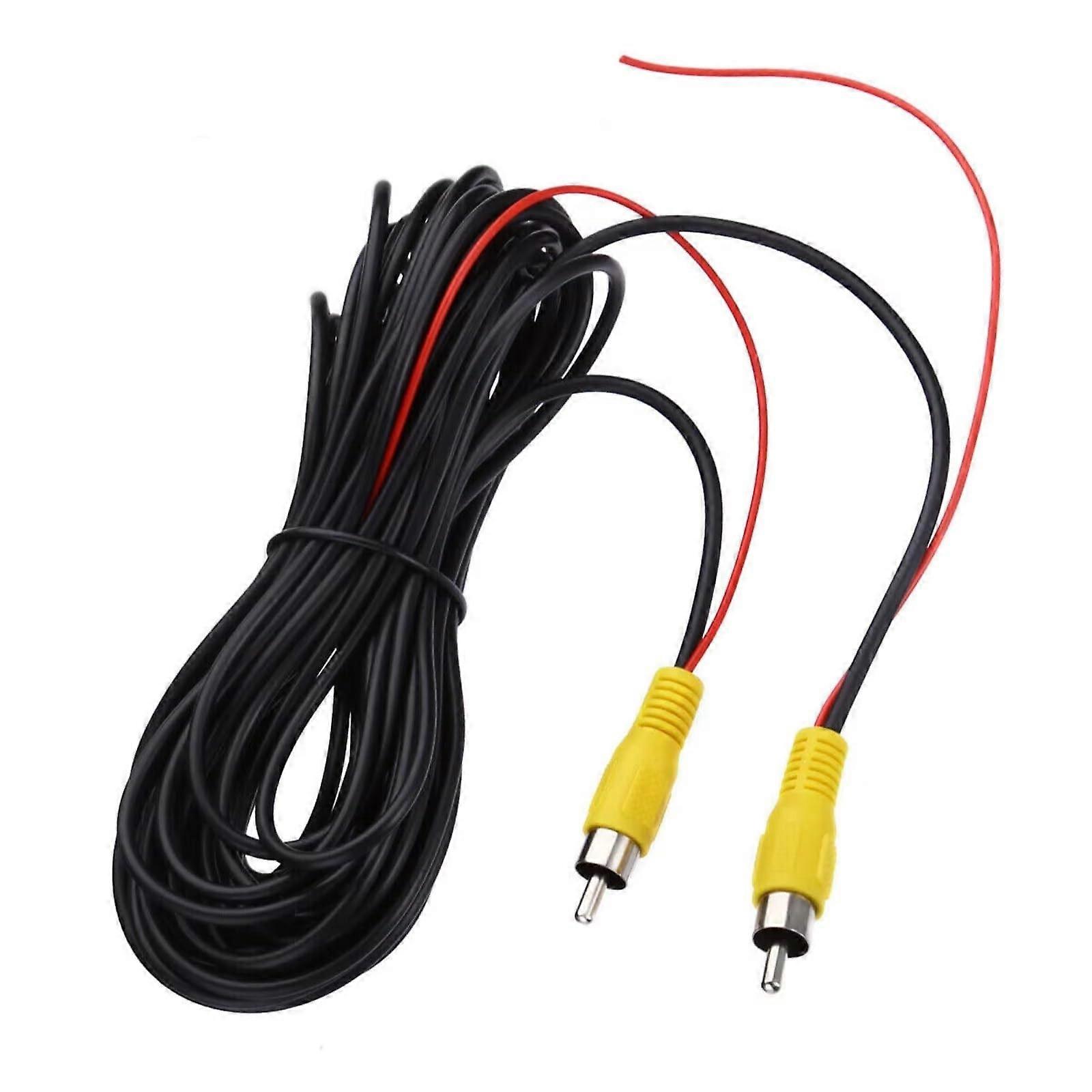Reversing Backup Camera RCA Extension Video Cable 6M For Rear View Car/Auto Detection Wire