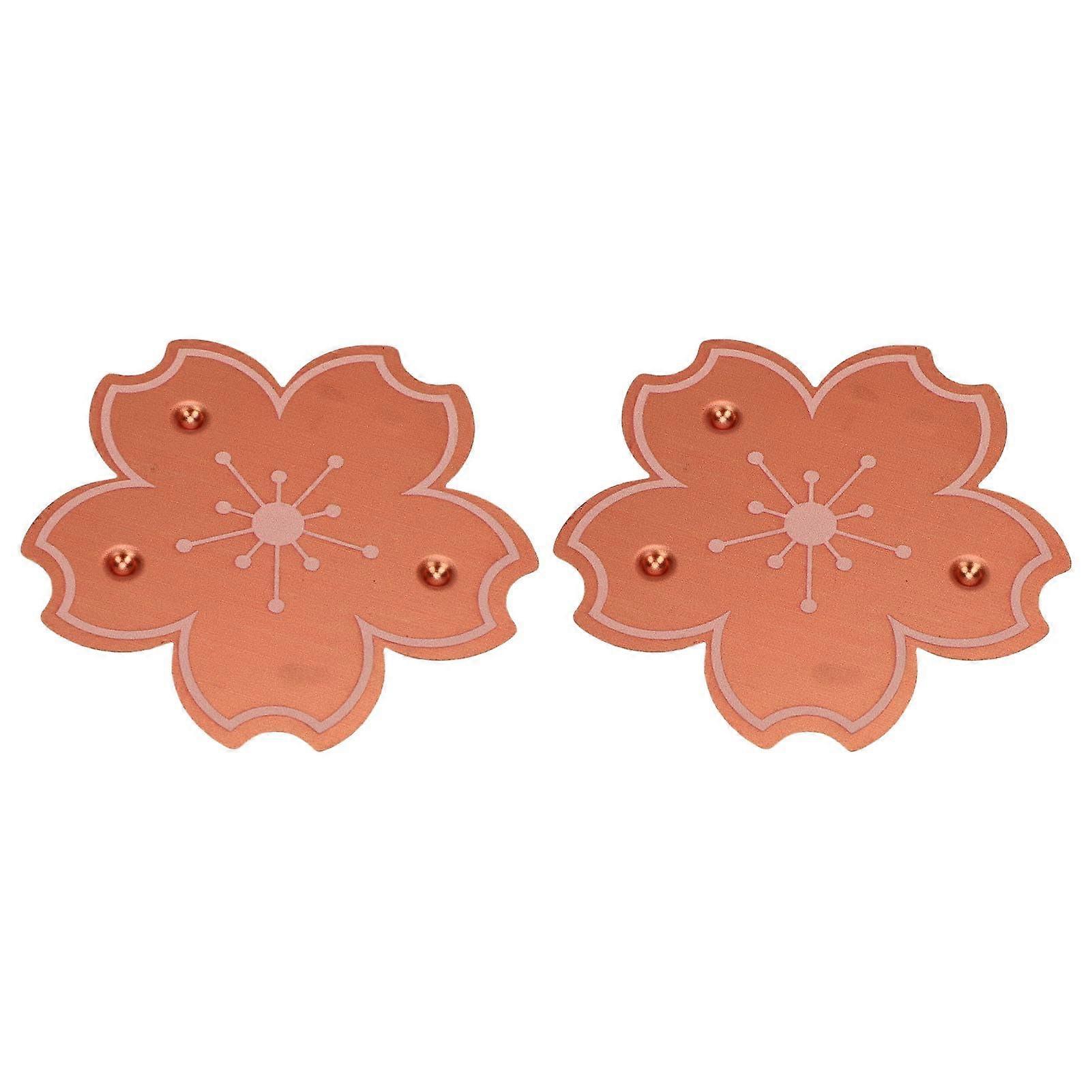 2 Pack Copper Bird Bath Disk with Stable Base, LongLasting Water Purifier Safe for All Birds