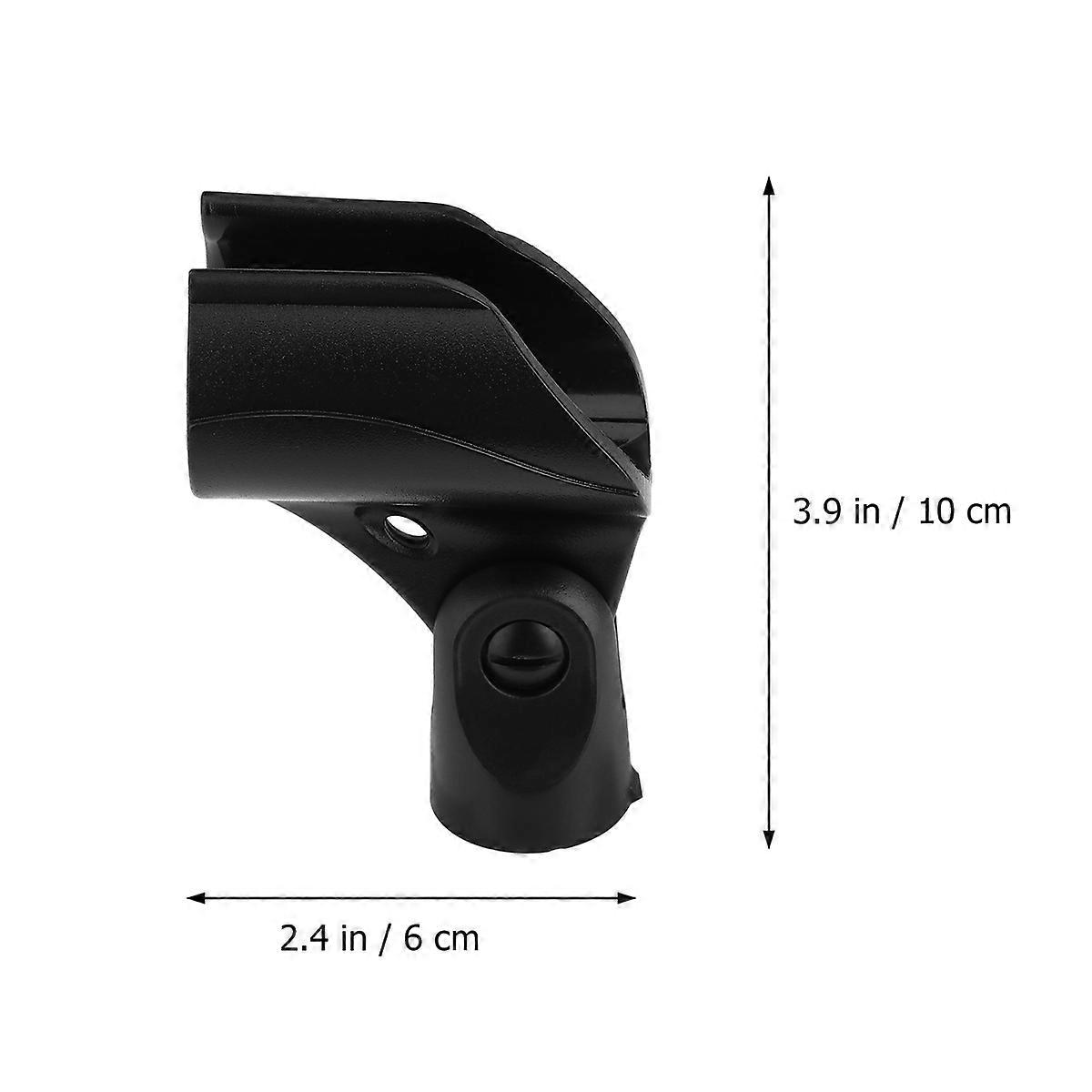 Microphone Clip Holder with Adapter for Mounting 5Pcs Practical Plastic Microphone Clips