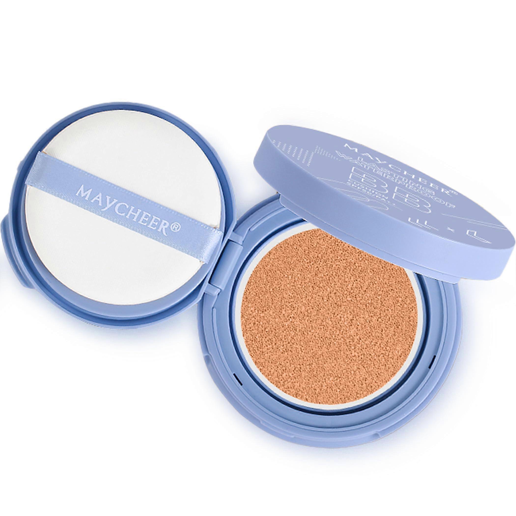 Cushion Foundation BB Cream Natural Beige LongLasting Waterproof Lightweight Buildable Coverage