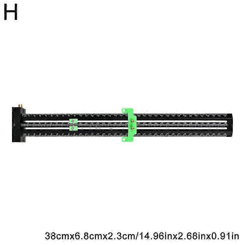 Scriber Marking Line Ruler T Type Woodworking Scriber Measuring Tool Adjustable 25-26