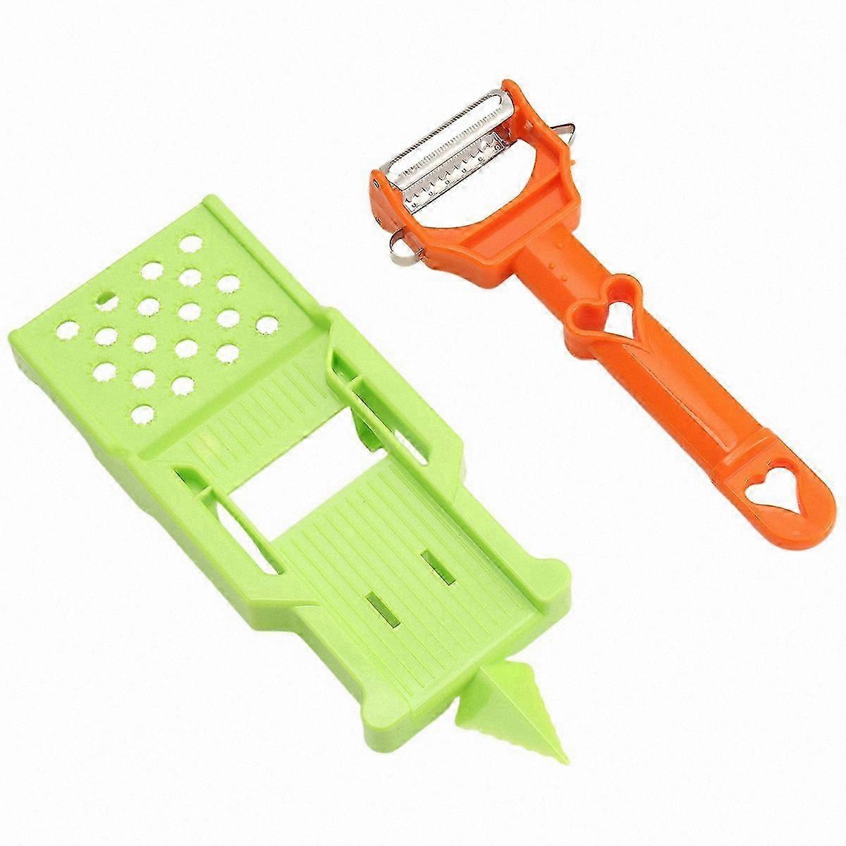 Multi-Function Kitchen Tool Set for Peeling and Slicing Fruits & Vegetables