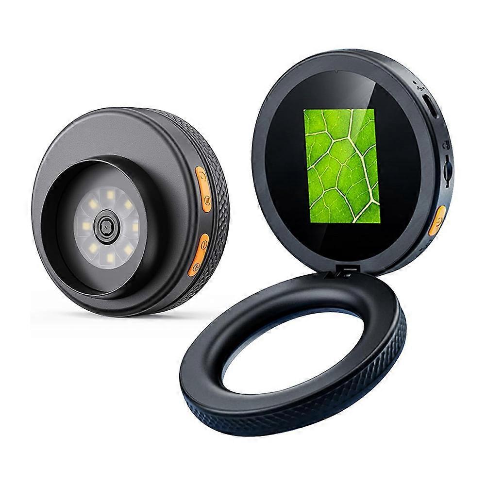 Handheld Digital Microscope, 500X Magnification with 2.0 Inch IPS Screen and Adjustable LED Lights for Reading