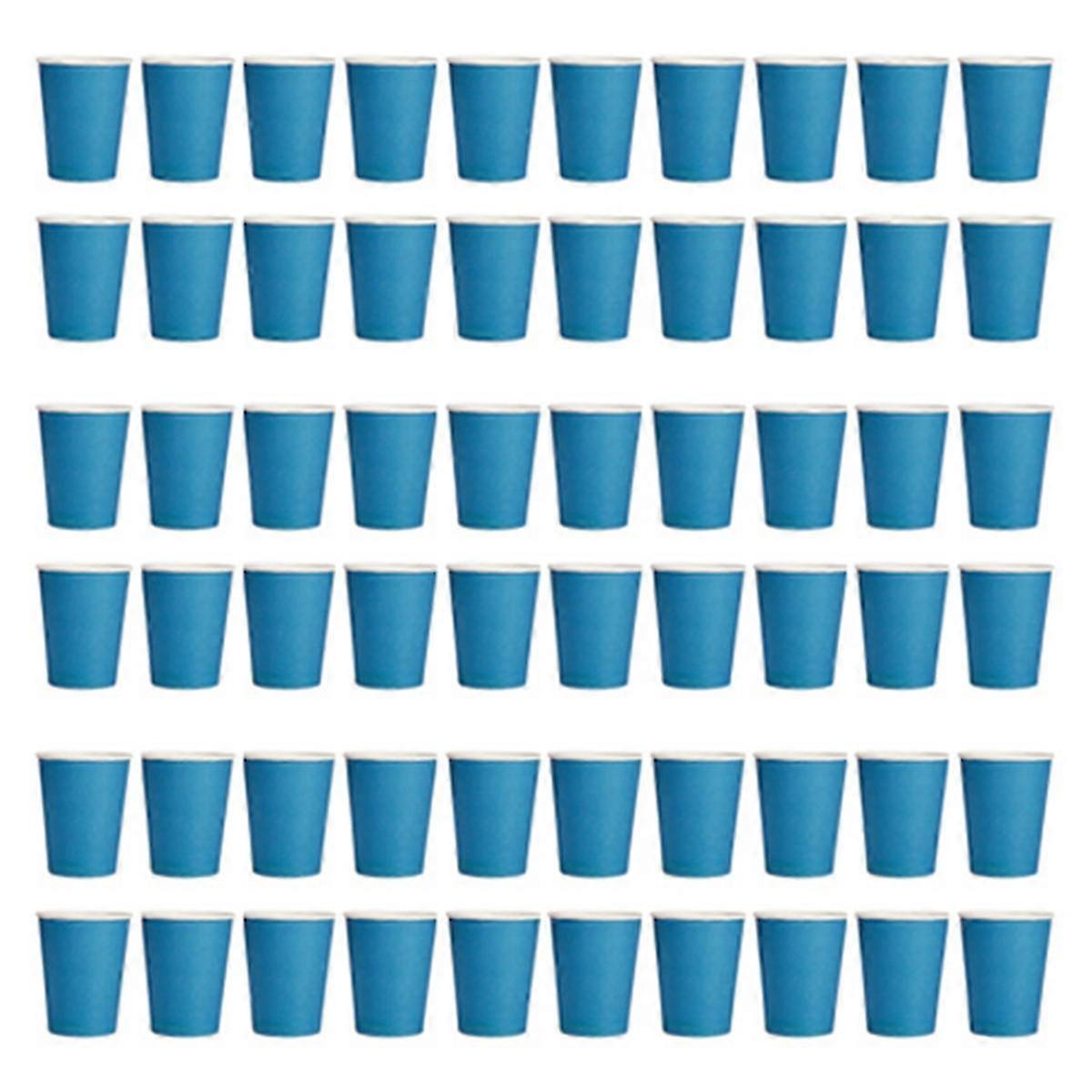 20x Paper Cups Solid Colours Birthday Catering blue