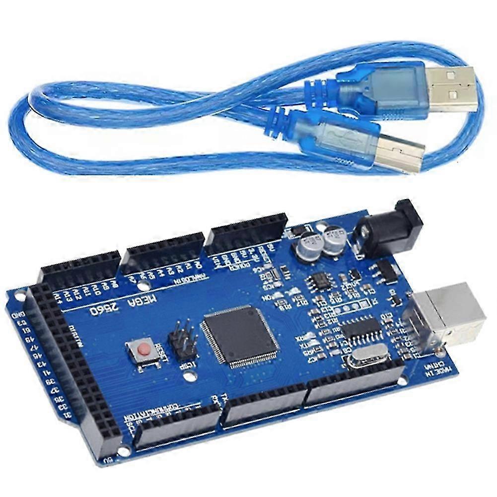 MEGA2560 R3 Improved Version Development Board with USB Data Cable, Suitable compatible 3D Printer