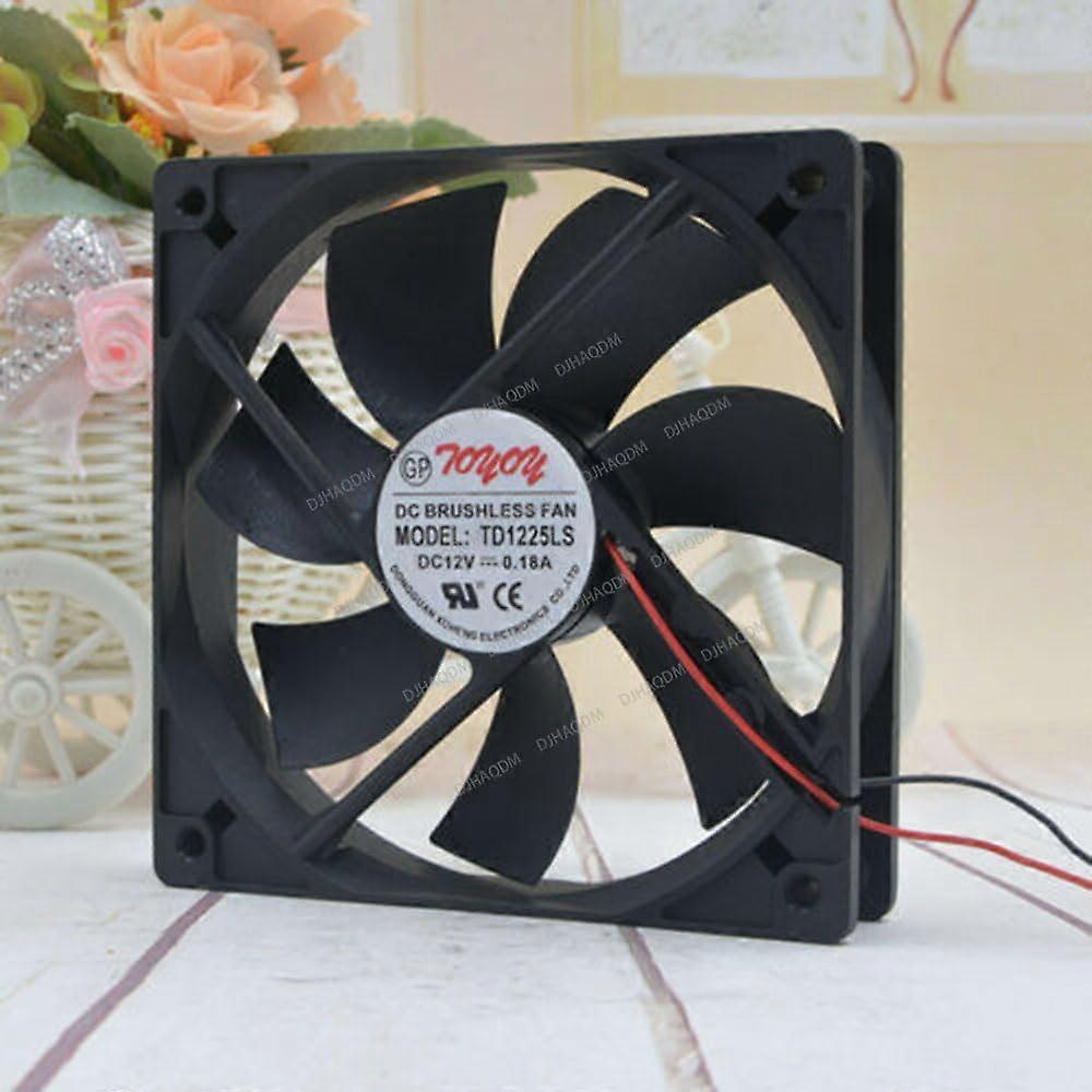 120mm 12V Computer Cooling Fan Performance Low Noise TD1225LS Replacement for PC Case